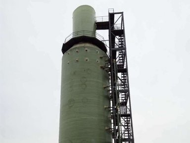 玻璃钢脱硫塔利用氨法脱硫的工作原理